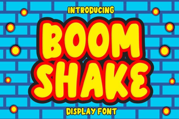 Boom Shake: A Playful Font for Creative Projects
