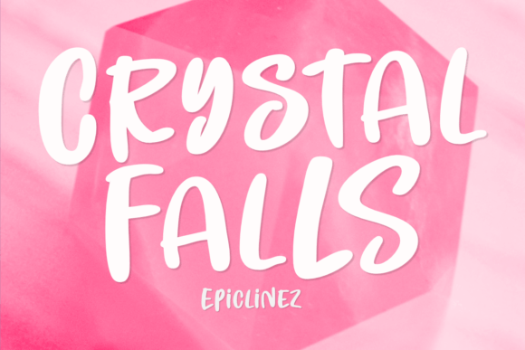 Crystal Falls: A Versatile Display Font for Creative Workflows