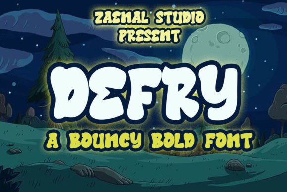 Defry: A Bouncy, Unique Display Font