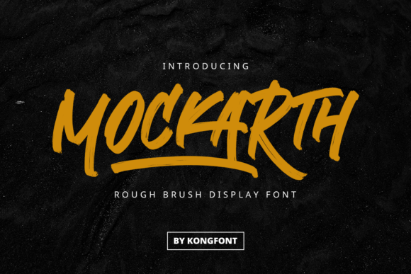 Discover the Beauty of Mockarth: A Cursive Brush Display Font for Creative Designs