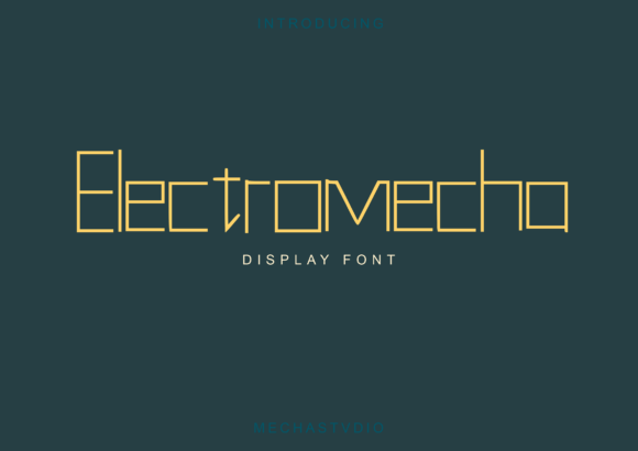 Electromecha: A Modern Display Font for Standout Design