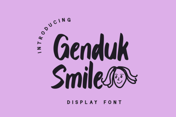Genduk Smile: A Stylish Display Font for Creative Projects
