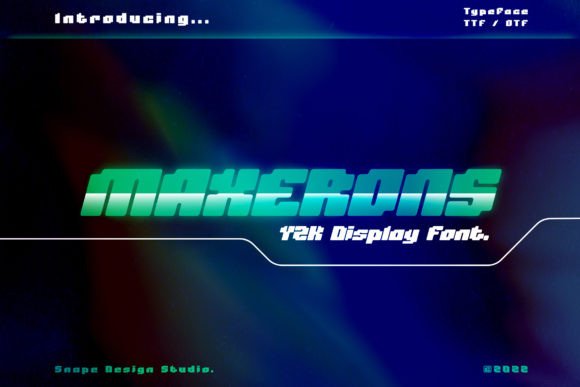 Maxerons: A Futuristic Display Font for Modern Design