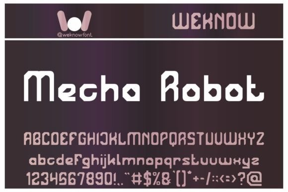 Mecha Robot: A Tech-Inspired Font for Creative Projects