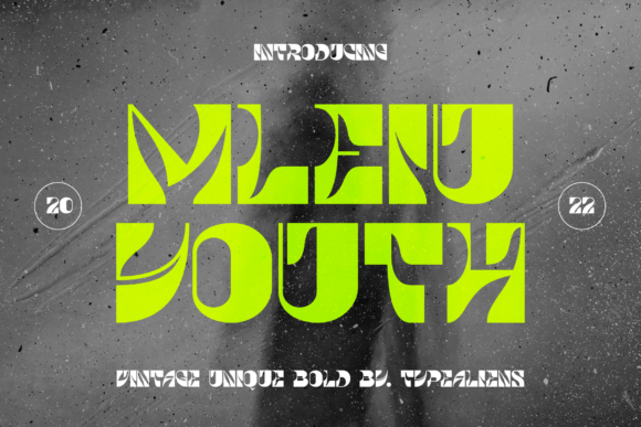 Mleiu Youth: A Bold, Psychedelic Display Font