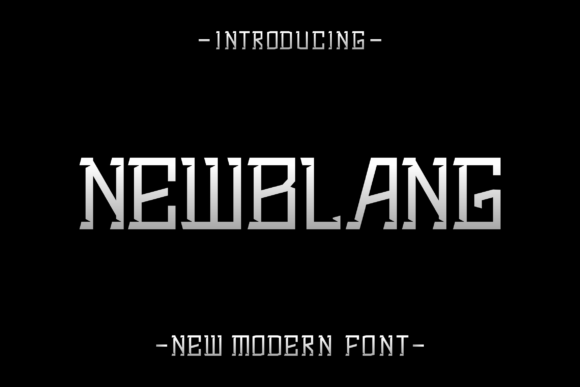 Newblang: Elevating Creative Expression with a Modern, Whimsical Display Font