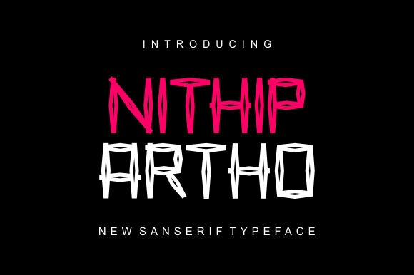 Nithip Artho: A Bold, Versatile Font for Creative Projects