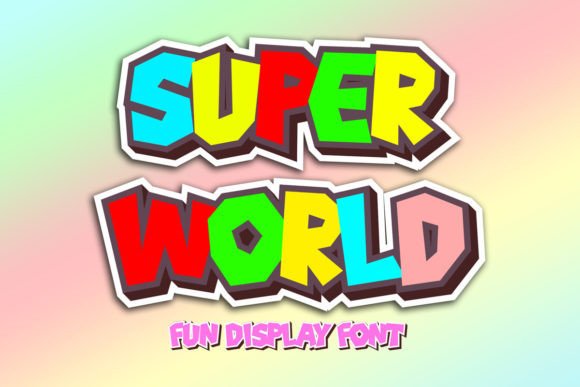Super World: A Playful Font for Creative Expression
