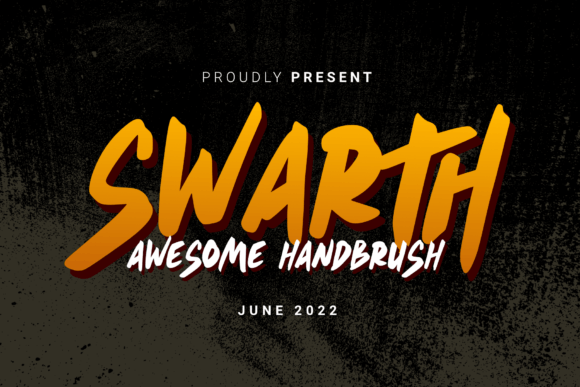 Swarth: A Fresh and Trendy Handbrush Display Font for Creative Expression