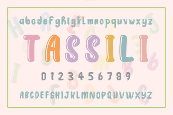 Tassili: A Playful 3D Handwritten Font for Creative Projects