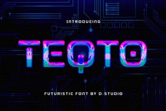 Teqto: A Futuristic Font for Bold Design