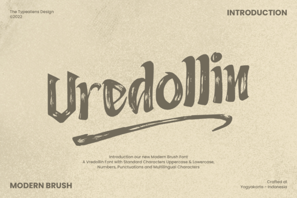 Vredollin: A Modern Brush Font for Creative Expression