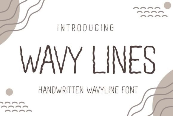 Wavy Lines: A Handwritten Font for Authentic Design Expression